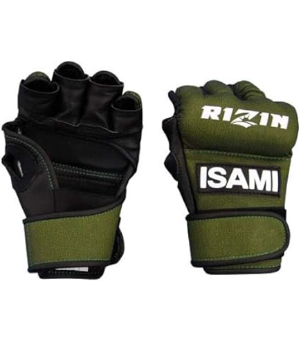 Amazon | ISAMI イサミ RIZIN オープンフィンガーグローブ 合皮 日本製
